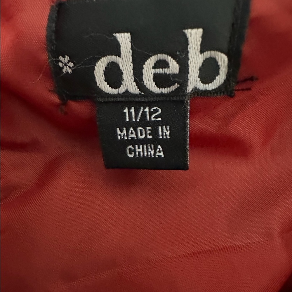 Deb Strapless Red Tulle Corset Dress Lace Up Party Prom Homecoming 11/12 Juniors - Picture 8 of 9